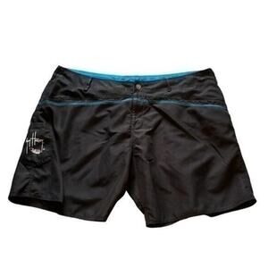 Black and Blue Guy Harvey swim trunks